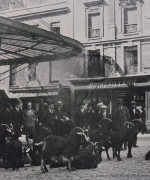 Des chevriers devant un Grand magasins parisiens (archives64)