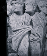 La Multiplication des pains. Sarcophage paléochrétien, Maison du Patrimoine Oloron